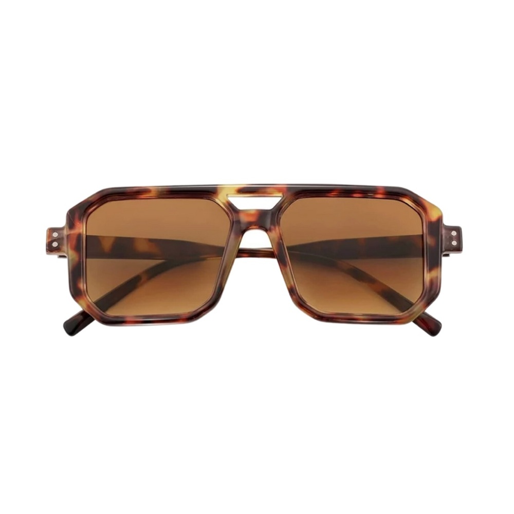 ‼️NEW Trendy Retro Square Aviator Sunglasses - Picture 2 of 7
